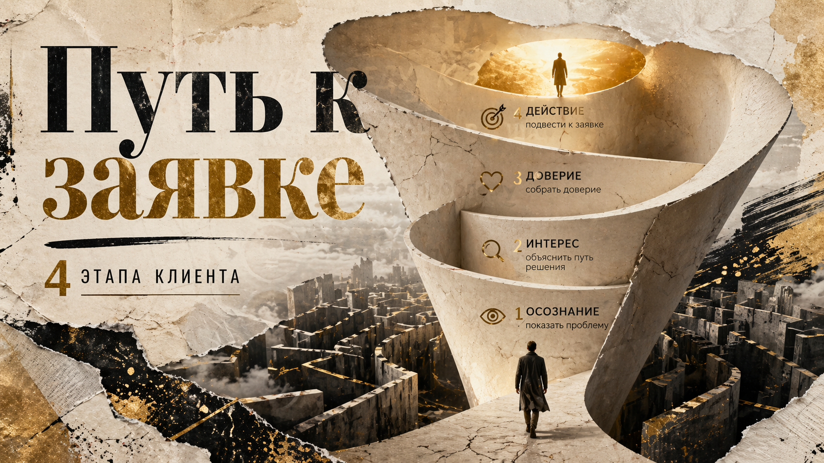 Контент-воронка: 4 этапа клиента, которые ведут к заявке