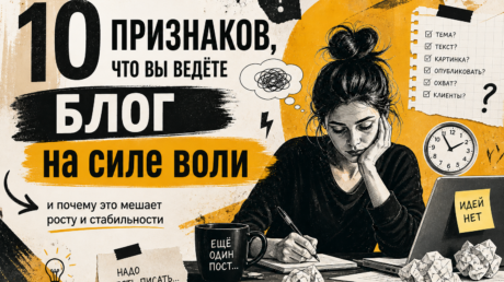 10 признаков, что вы ведёте блог “на силе воли”