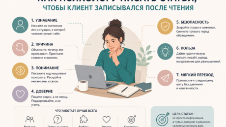 Как психологу писать статьи, чтобы клиент записывался после чтения — 7 работающих приёмов доверия