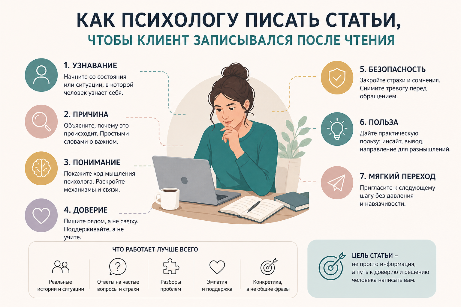 Как психологу писать статьи, чтобы клиент записывался после чтения — 7 работающих приёмов доверия